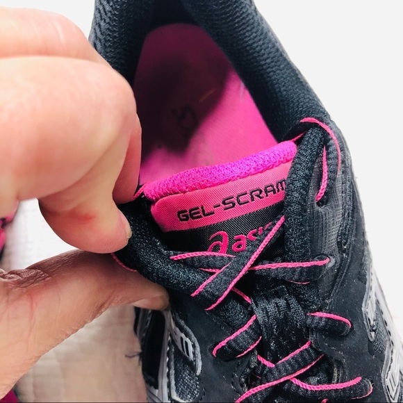 🔥 Asics black and pink Gel Scram running shoes sz7 - Picture 5 of 9
